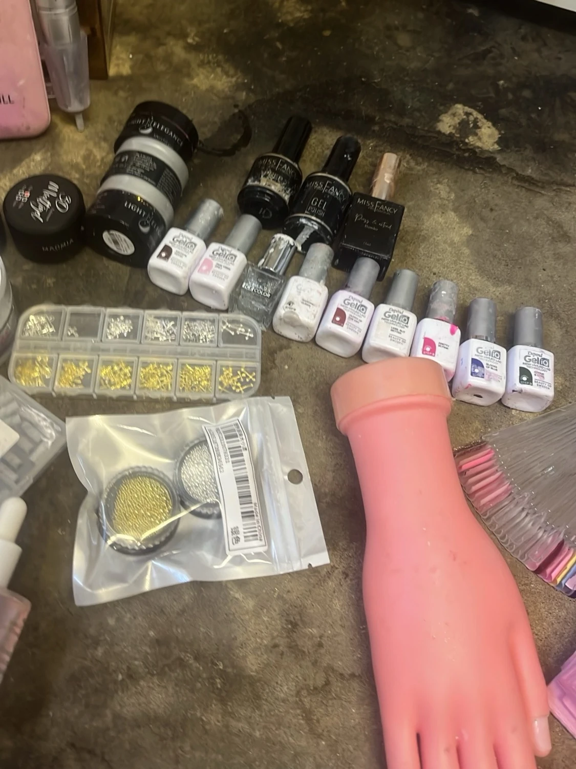 Stort nagelkit med gel, dekorationer & verktyg, det går att köpa separat också,  - 2
