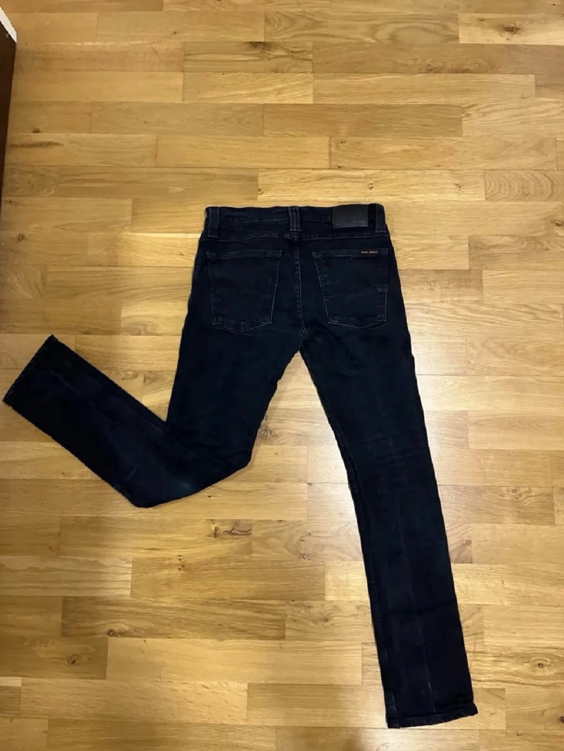 Svarta slim fit jeans från Nudie - 1