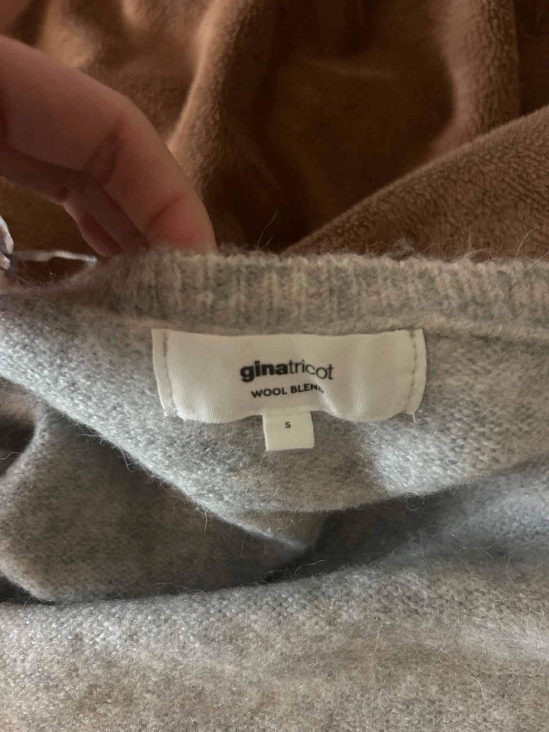 Ljusgrå omlottkofta - 2