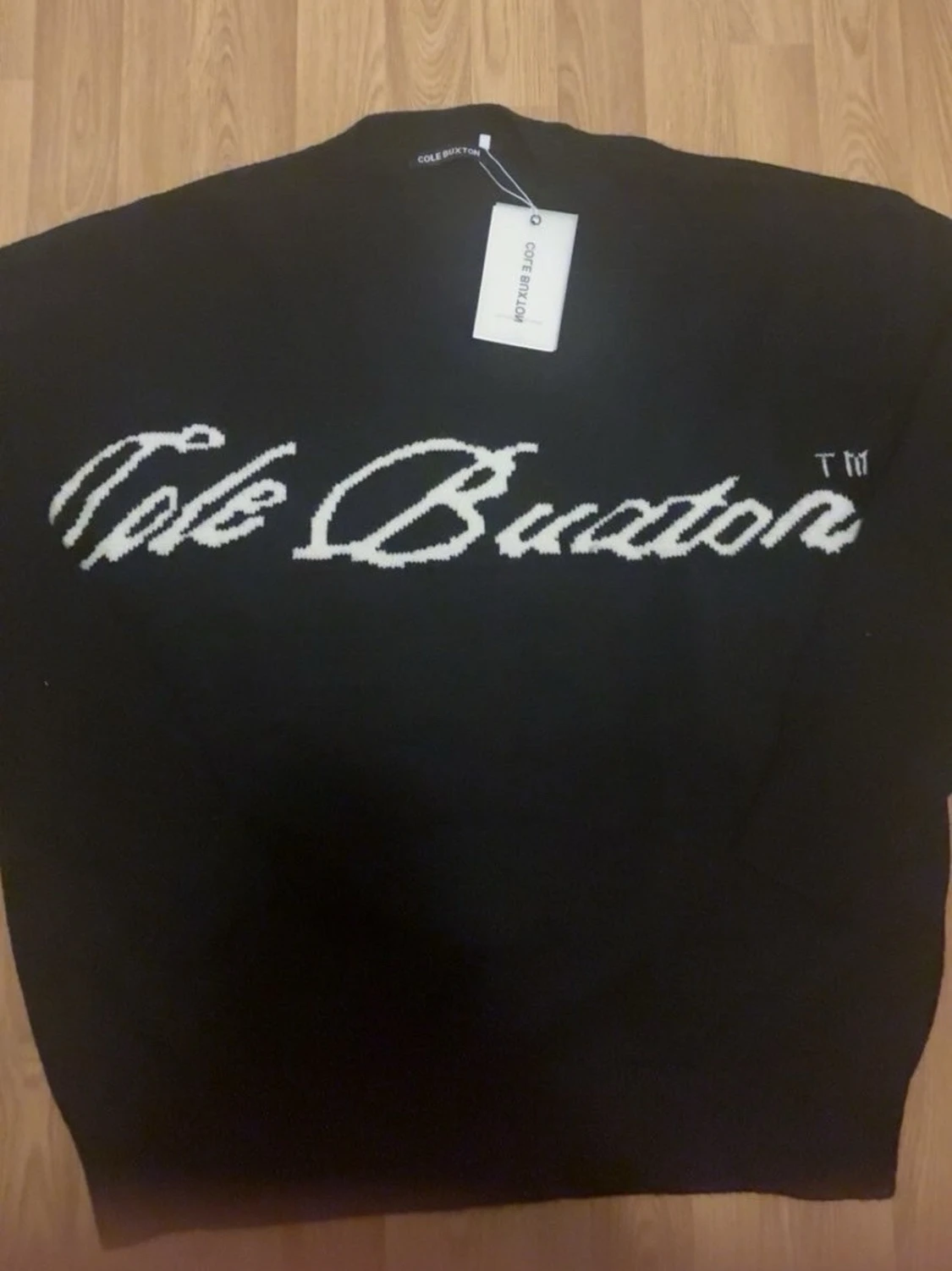 Svart stickad tröja Cole Buxton - 1