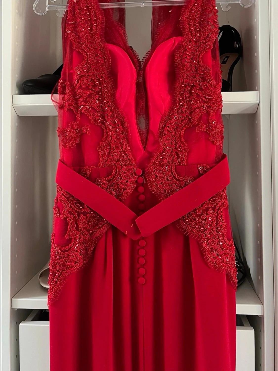 Röd långklänning - Bal  - 6