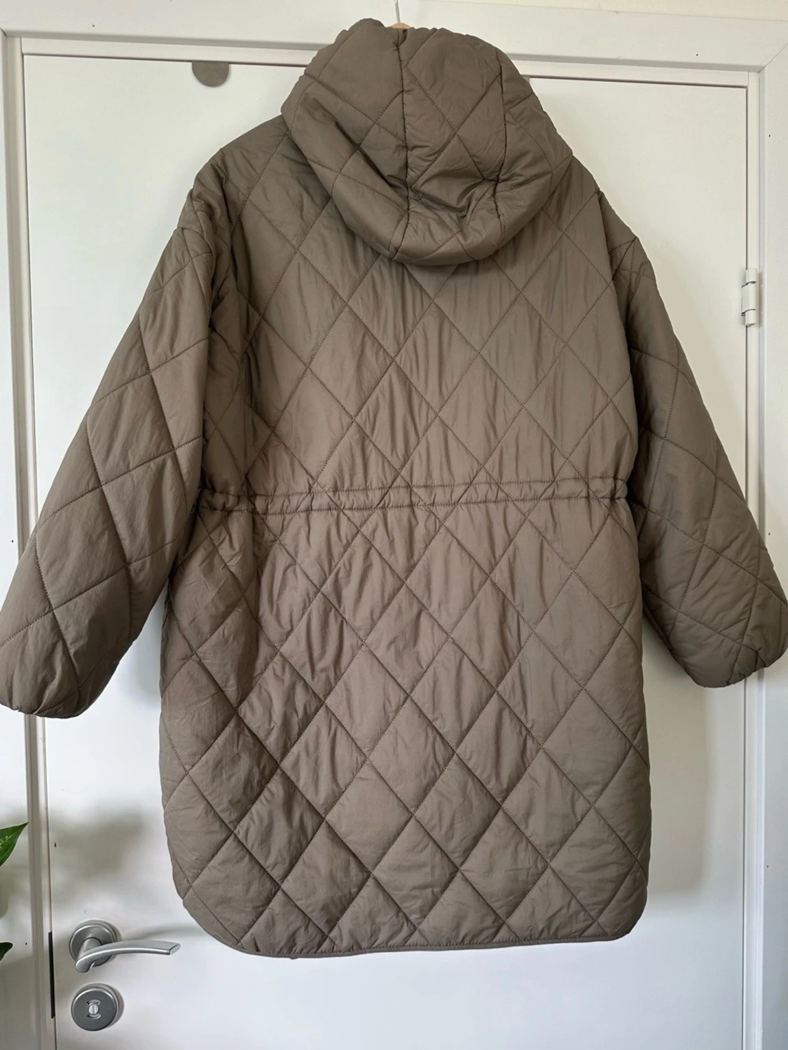 McKinley - brun /beige quiltad jacka med luva - storlek M / 38 - 1