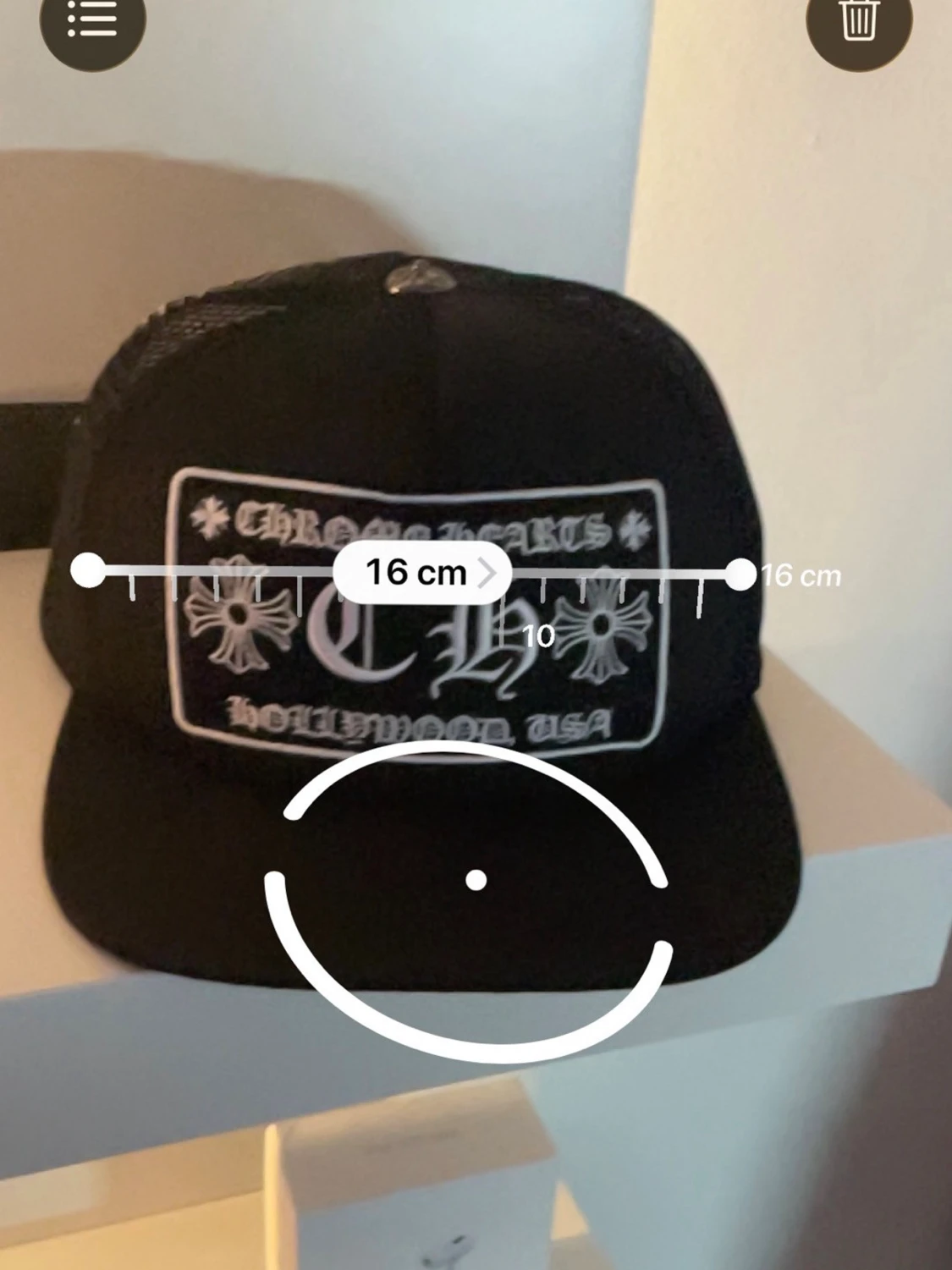 Svart Chrome Hearts truckerkeps - 6