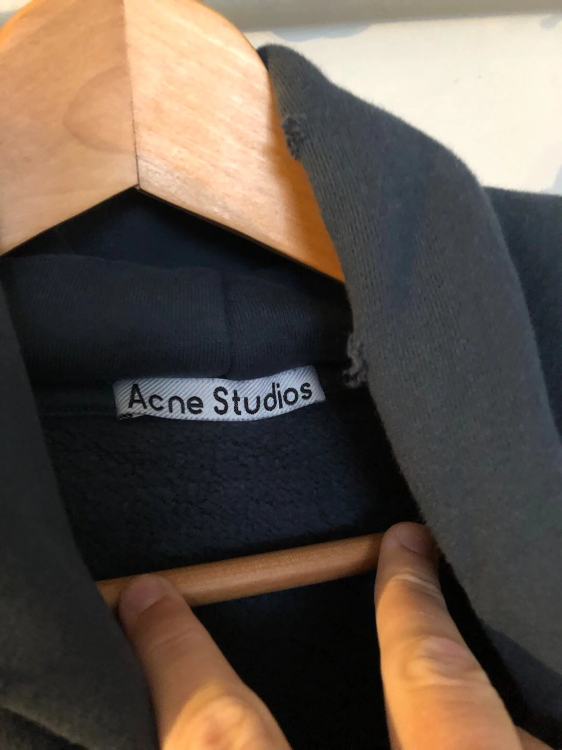 Mörkblå hoodie Acne Studios Stockholm - 1