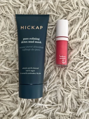 Hickap lermask & ELF licuid blush - Säljer en Hickap pore refining detox mud mask och en licuid blush ifrån elf! Går att köpa för 70kr styck också! Båda är bara använda nån gång
