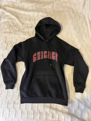 Dam svart hoodie med tryck - Storlek XS. ⚠️ Lite damm från filten den ligger på som syns på sista bilden. Skickas inom 48h kika in min profil är mer fina plagg. Skriv om ni har några frågor!