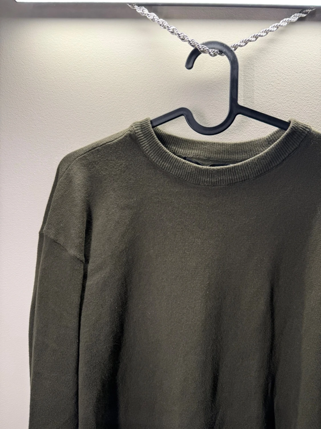 Olivegrön sweatshirt - 1