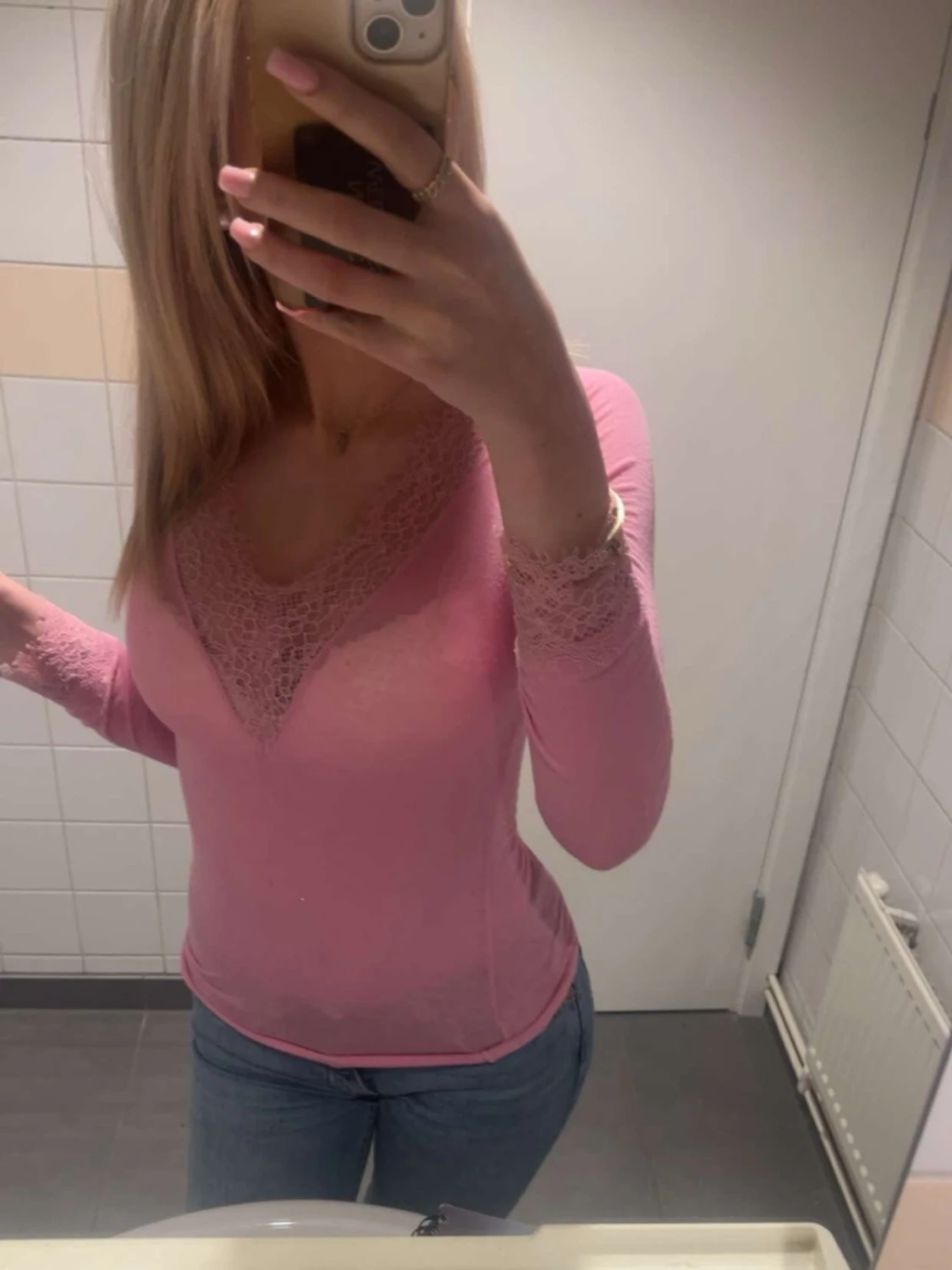 Rosa långärmad Intimissimi tröja 