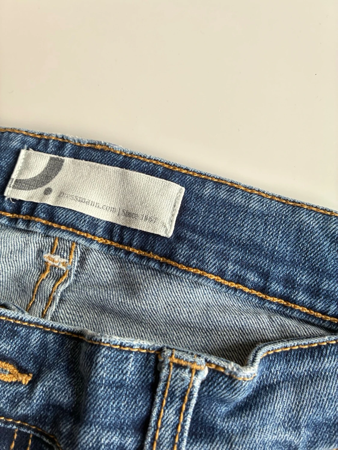 Blå raka jeans med klassisk passform - 2