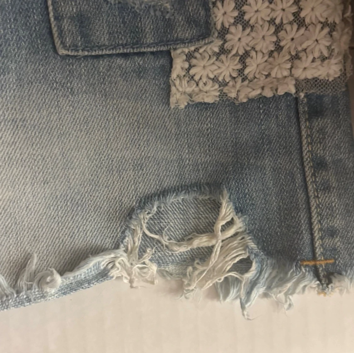 Ljusblå kort jeanskjol från Hollister - 6