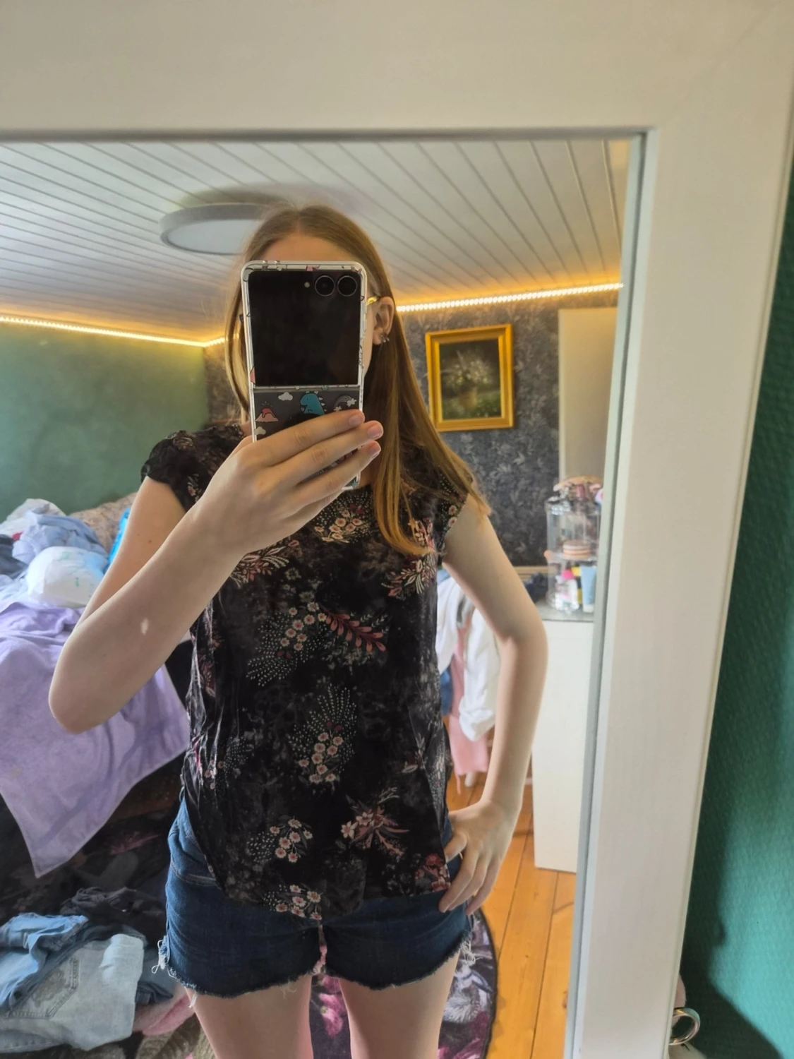 Blommig topp från ONLY
