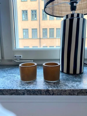Ljuslyktor Mio - Bruna ljuslyktor från Mio aldrig använda!