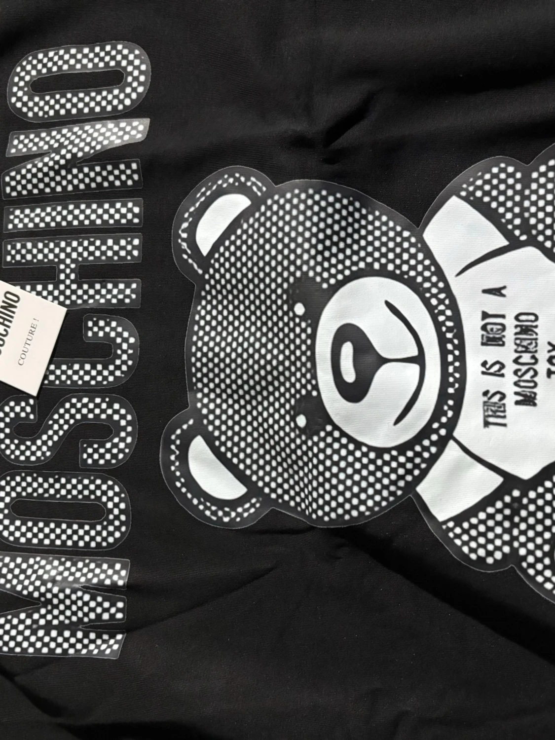 Svart Moschino sweatshirt med björn - 1