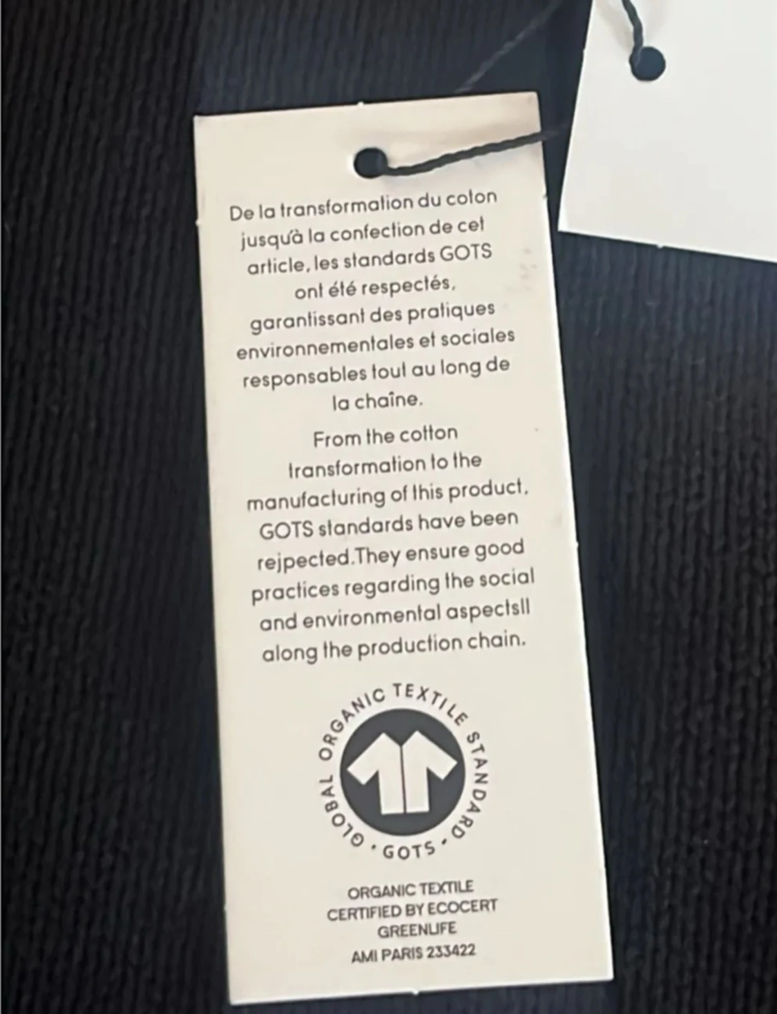 Svart stickad tröja från Ami - 2