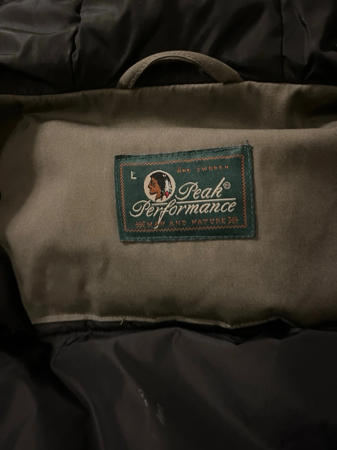 Olivgrön parkajacka Peak Performance - 1