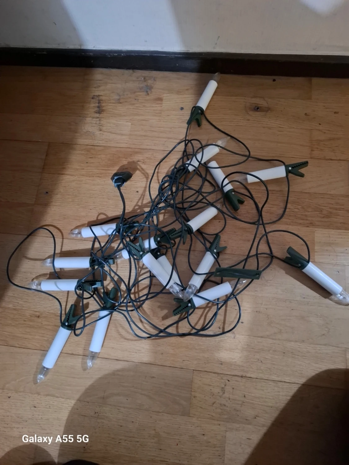 Elektrisk ljusslinga med vita ljus - 1