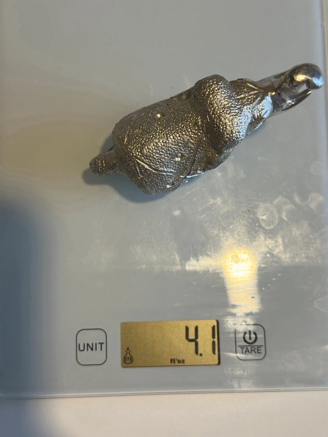 Dekorativ silverfärgad elefant - 3