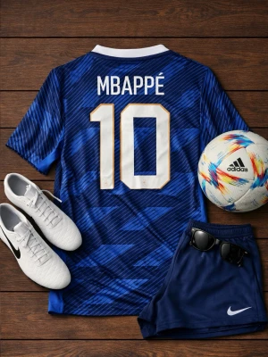 Mbappe frankrike tröja  - Säljer denna riktigt snygga Frankrike tröjan inför VM 2026 med Mbappe på ryggen. Den är helt ny med tagsen kvar. Storleken är Medium men kan passa S också. 🎯    - Storlek M   - Nyskick med tags   - Pris 499kr💰    Hör av er vid frågor eller bilder! ✅