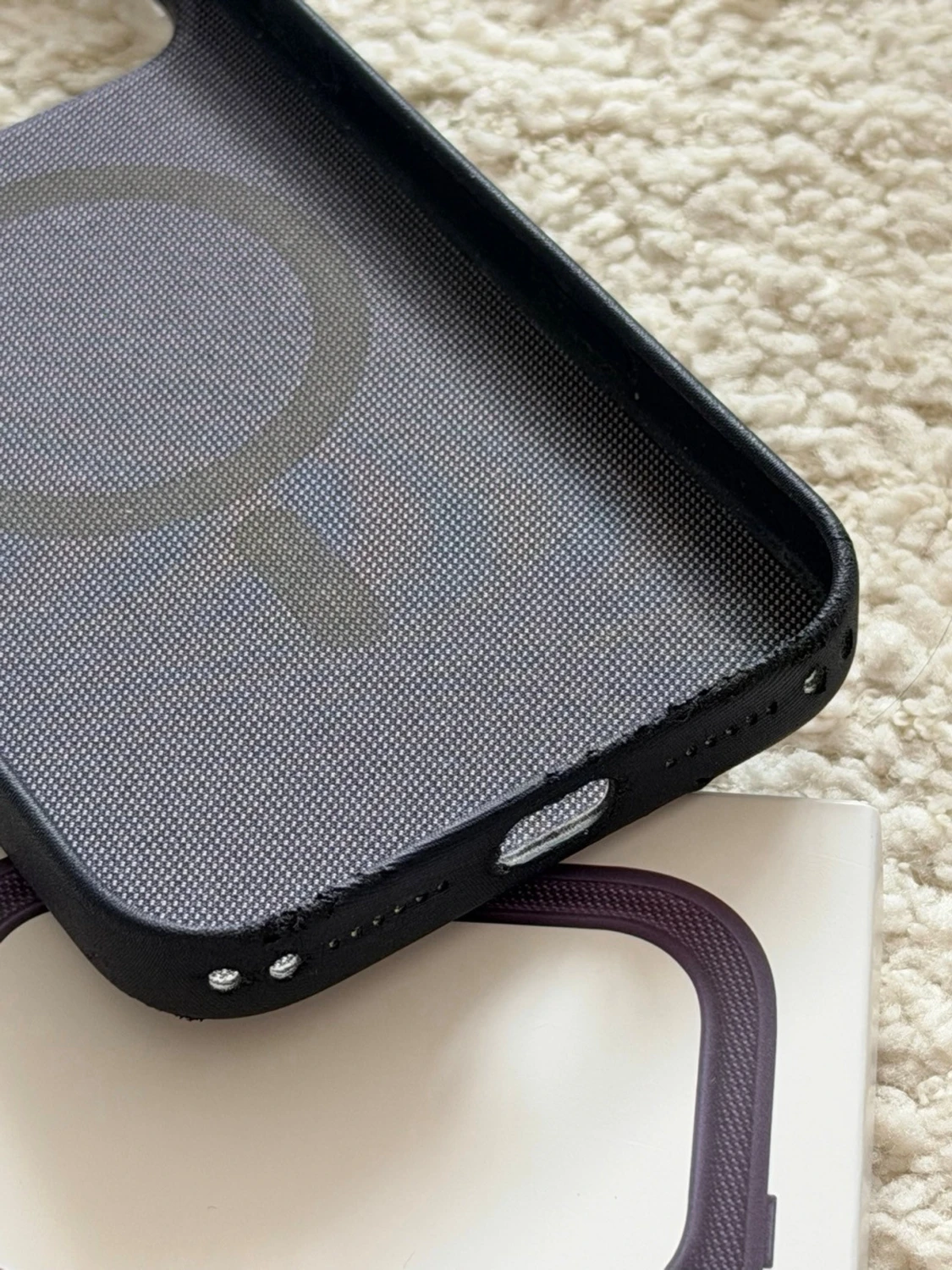 Mörkblåt TechWoven skal iPhone 17 Pro Max - 2