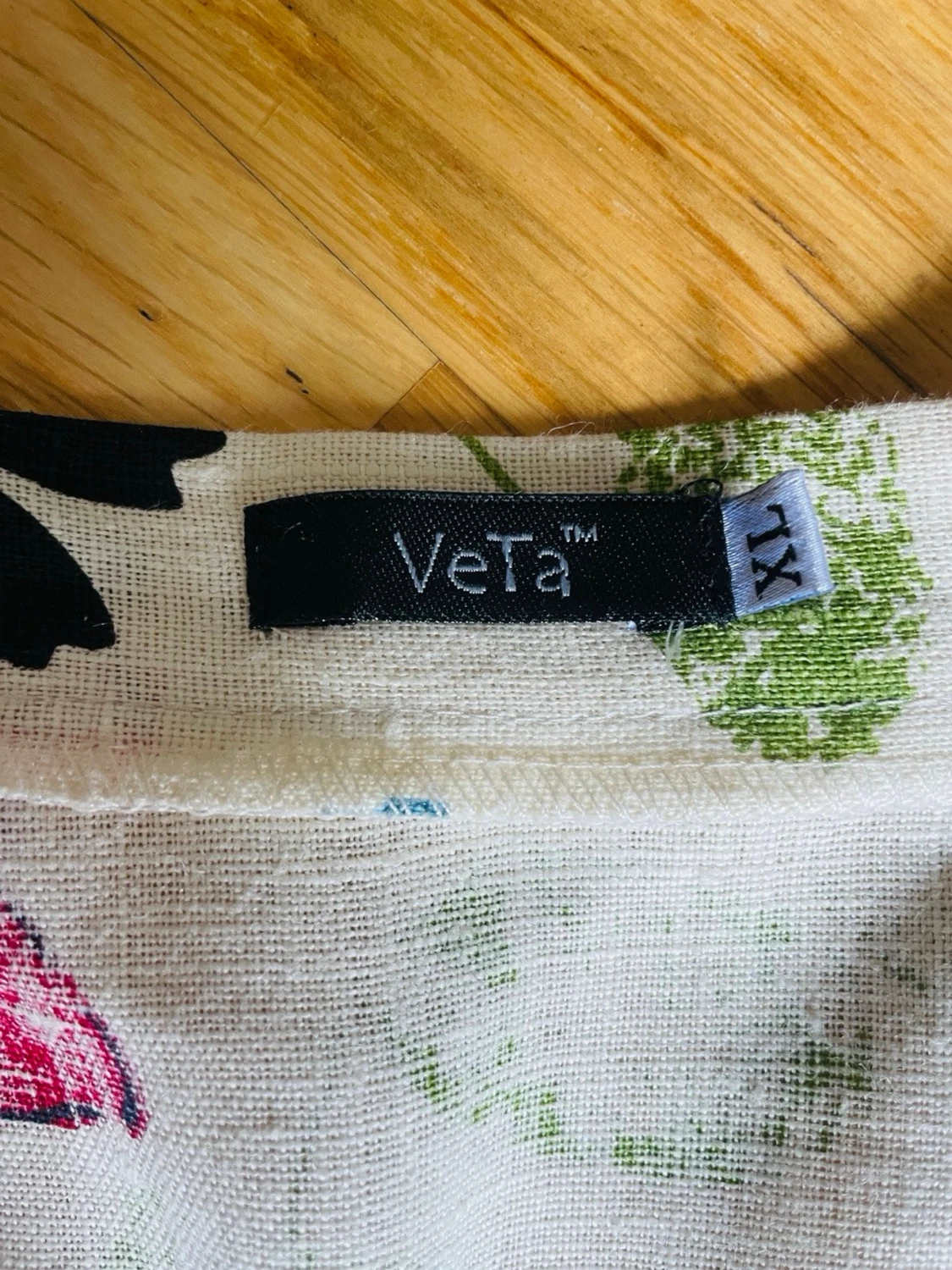 VeTa Estonian Linen Floral Pencil Skirt XL — Like New - 5