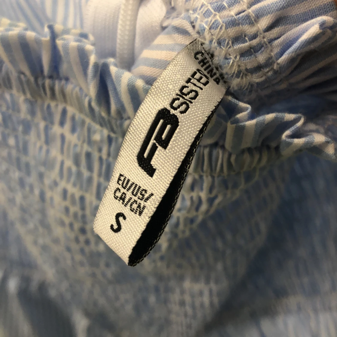 Blårandig playsuit storlek S - 91