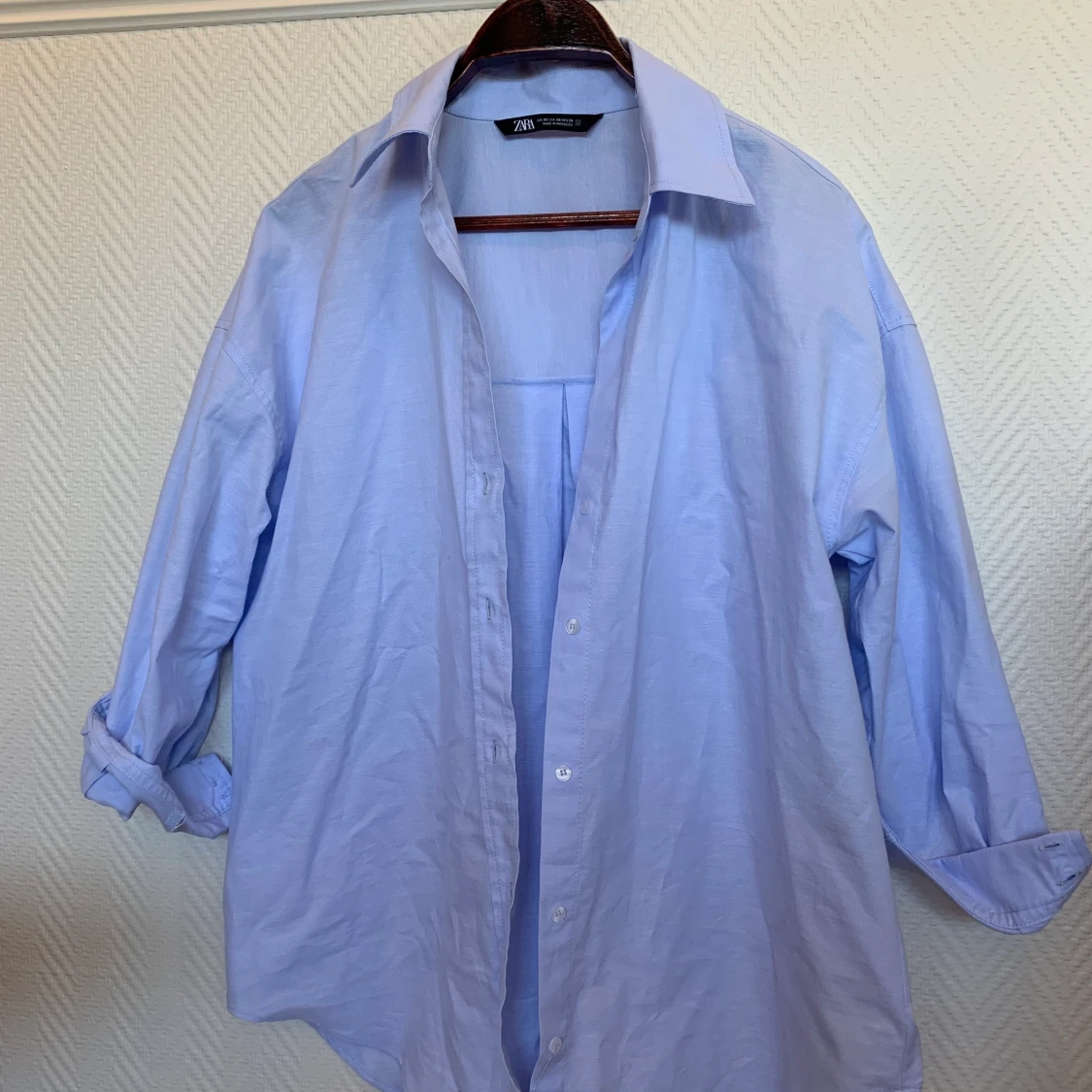 Ljusblå skjorta oversized ZARA - 91