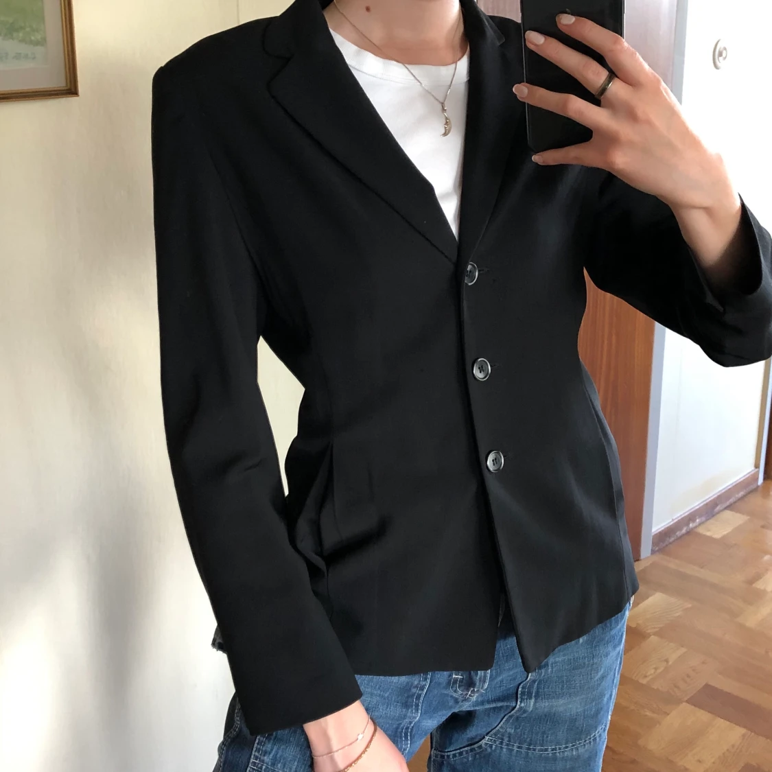 Svart kavaj/blazer - 90