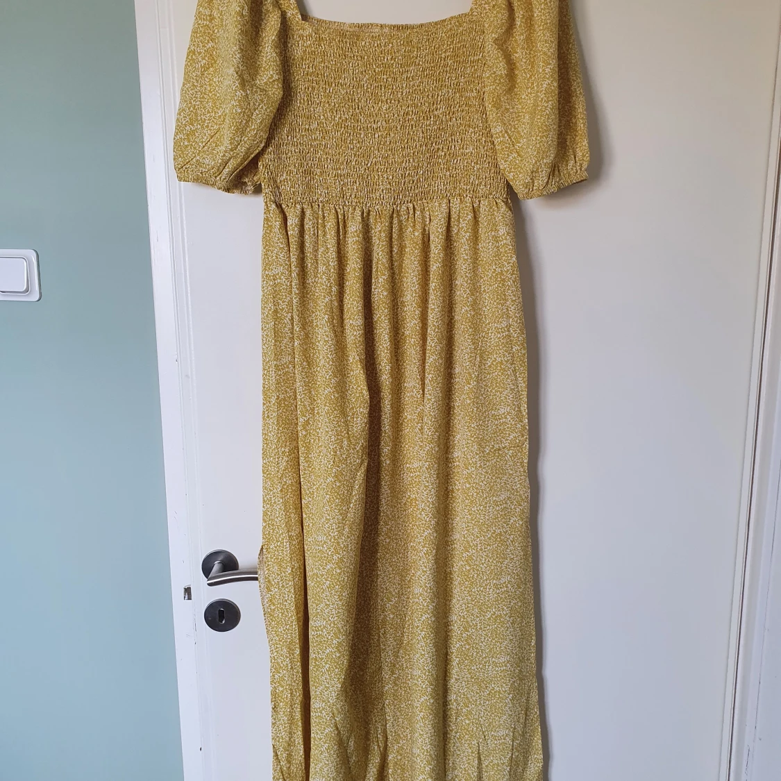 Blommig långklänning L