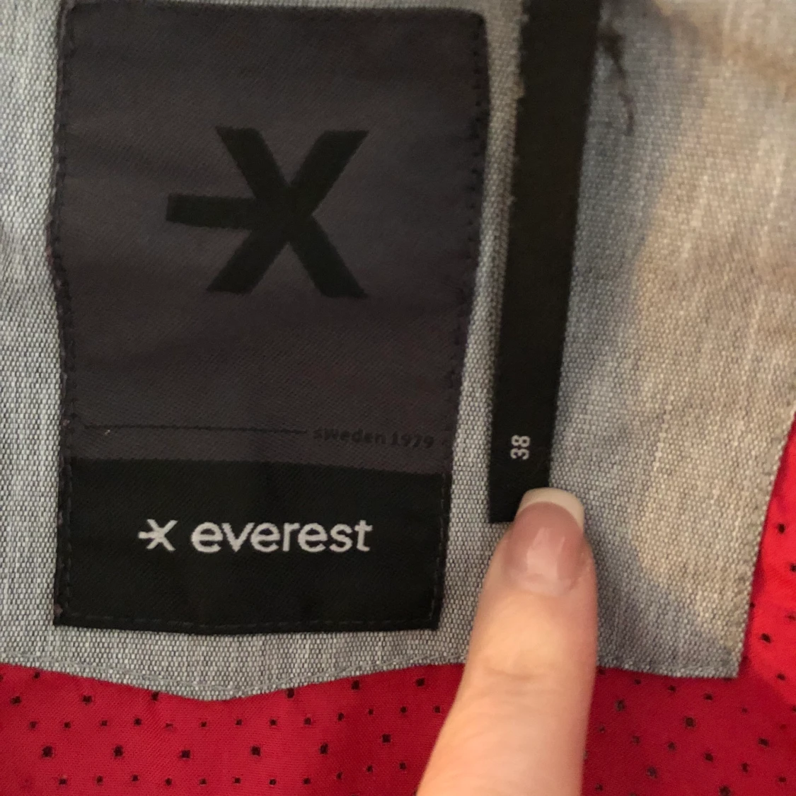 Everest vindjacka grå strl 38 - 91