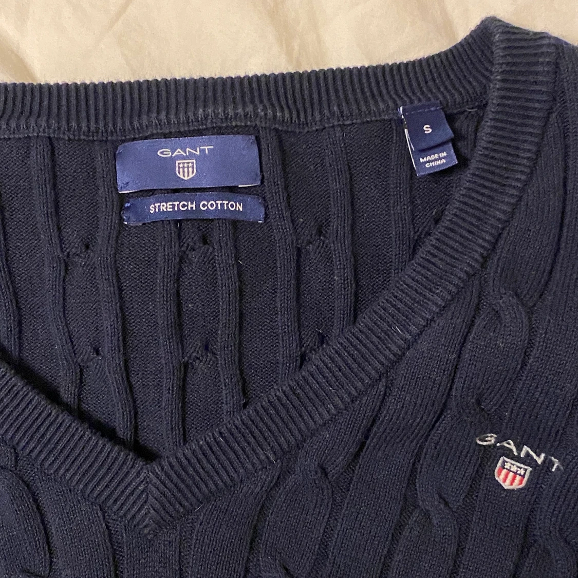 Stickad gant tröja st S - 91