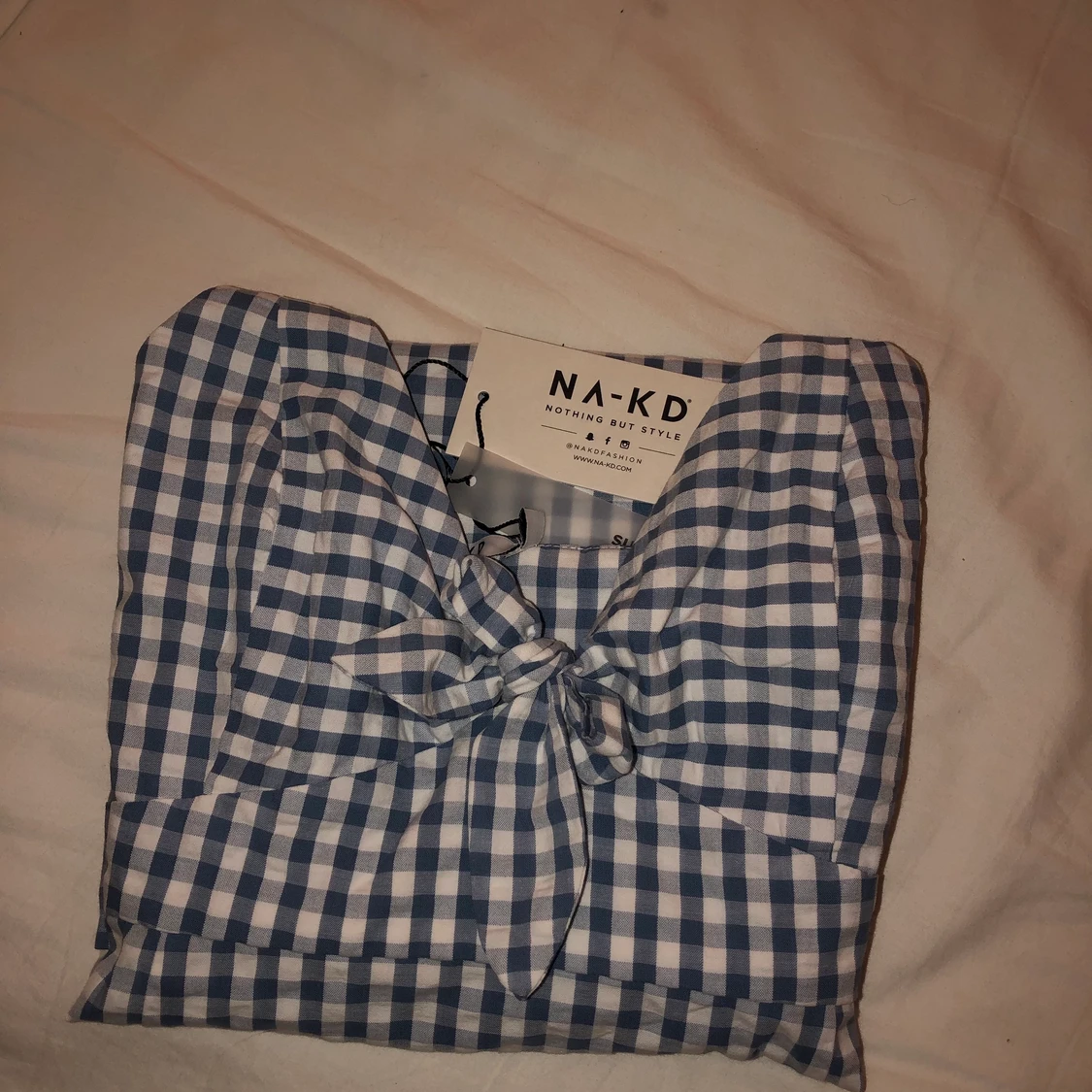 Rutig klänning - 90