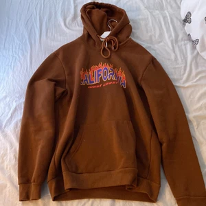 Vintage California Hoodie S - Brun hoodie i storlek S Oversize passform