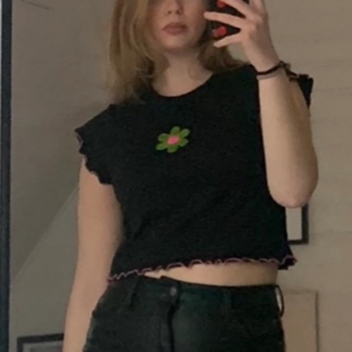 Supersöt y2k topp, baby tee