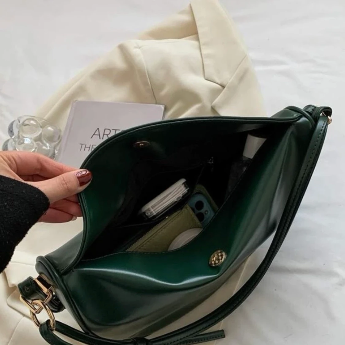 Snygg grön väska  - 90