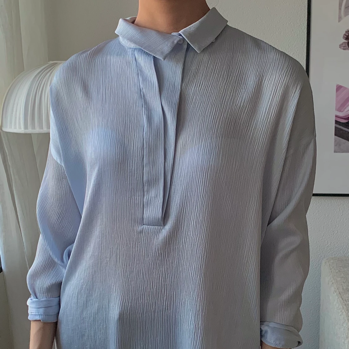 Ljusblå skjorta  - 90