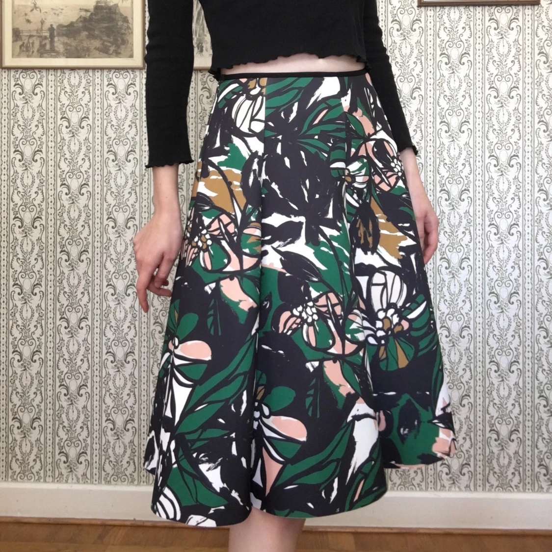 Lång kjol, flerfärgad - 90