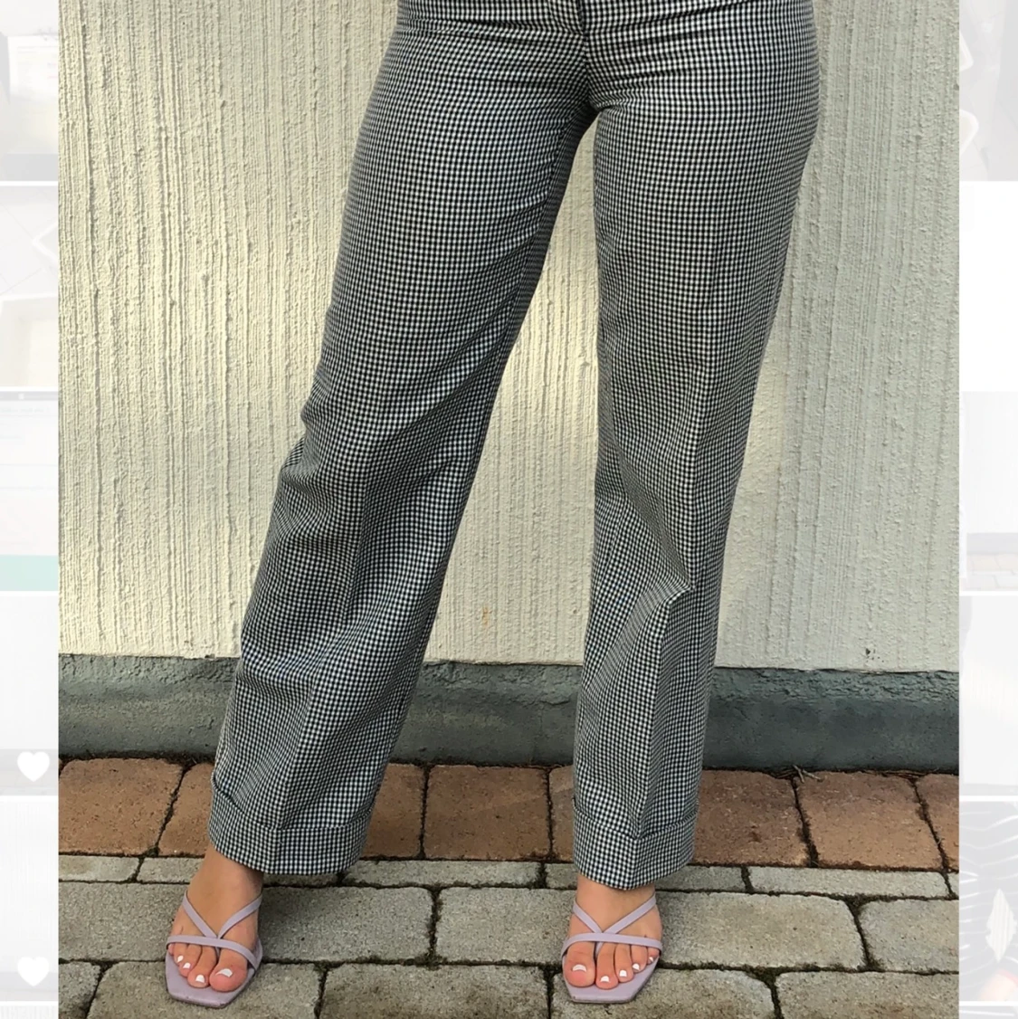 Rutiga kostymbyxor  - 90