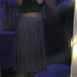 grå lång söt kjol  - en ribbad grå söt kjol som går ovanför knäna, passar till linnet jag också säljer 🖤