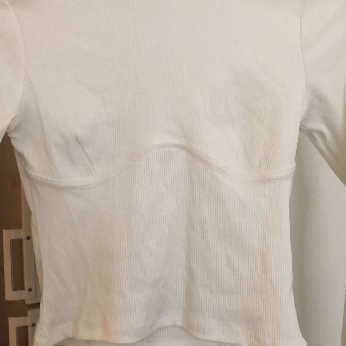 Vit ribbad tröja HM - 90