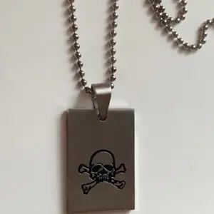 Stainless steel skull necklace. One size. 