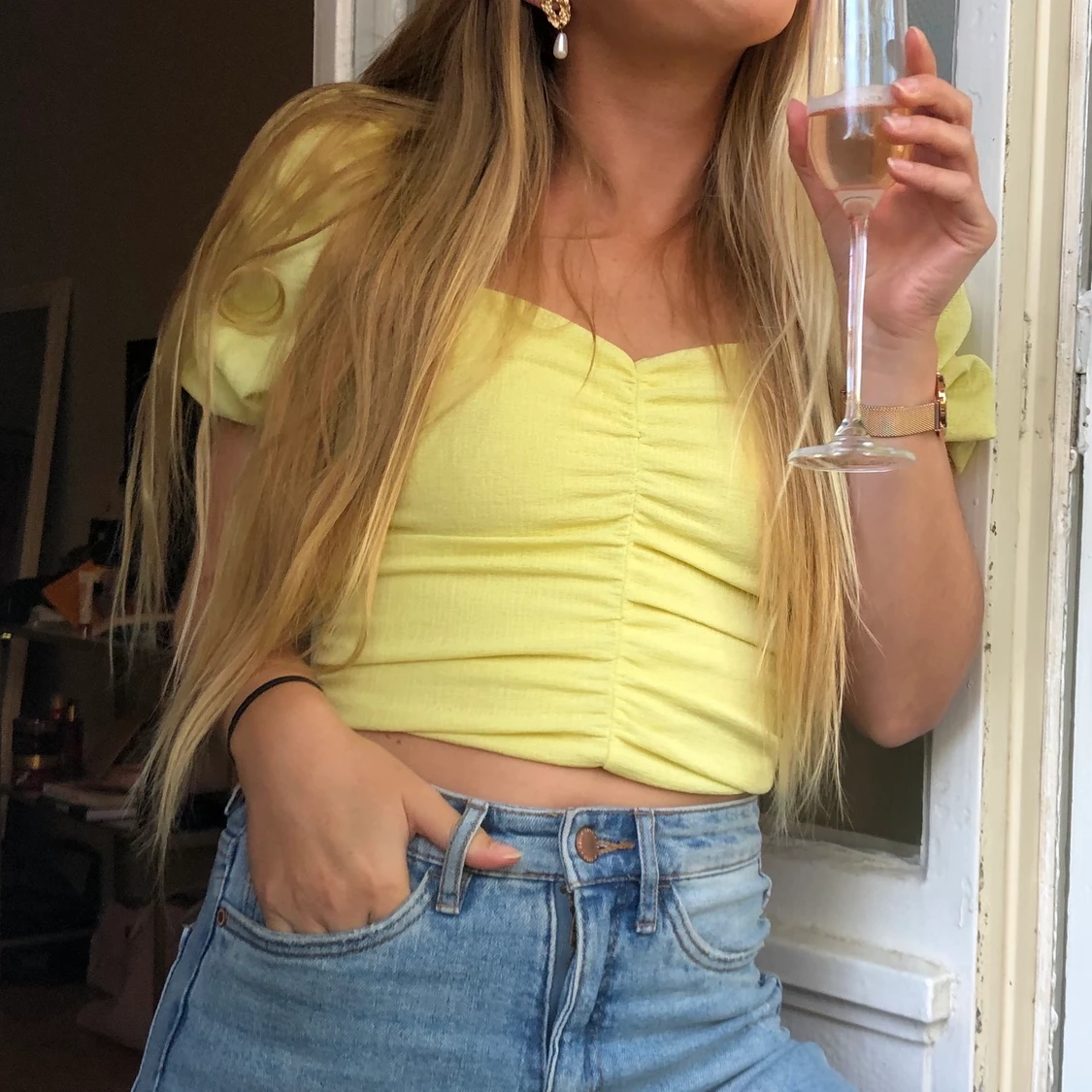 Gul topp H&M strl:XS - 90