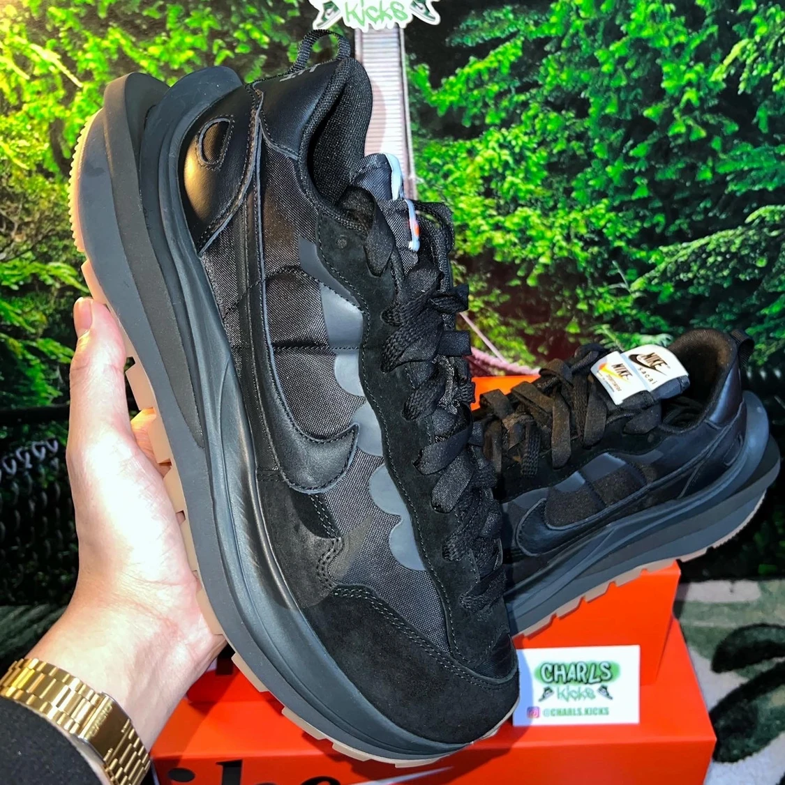 Nike x Sacai VaporWaffle Black Gum ♣️