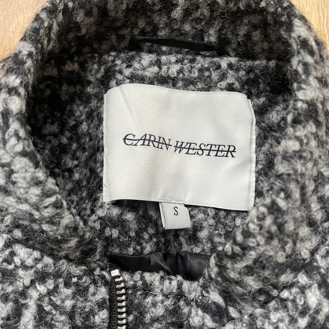 Svart/grå overzied jacka  - 91