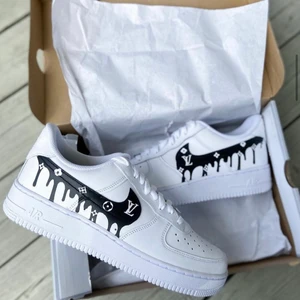 Nike air force one Customs  - Svart Lv Dripp,Beställ dina egna på Instagram Drippies 2.0