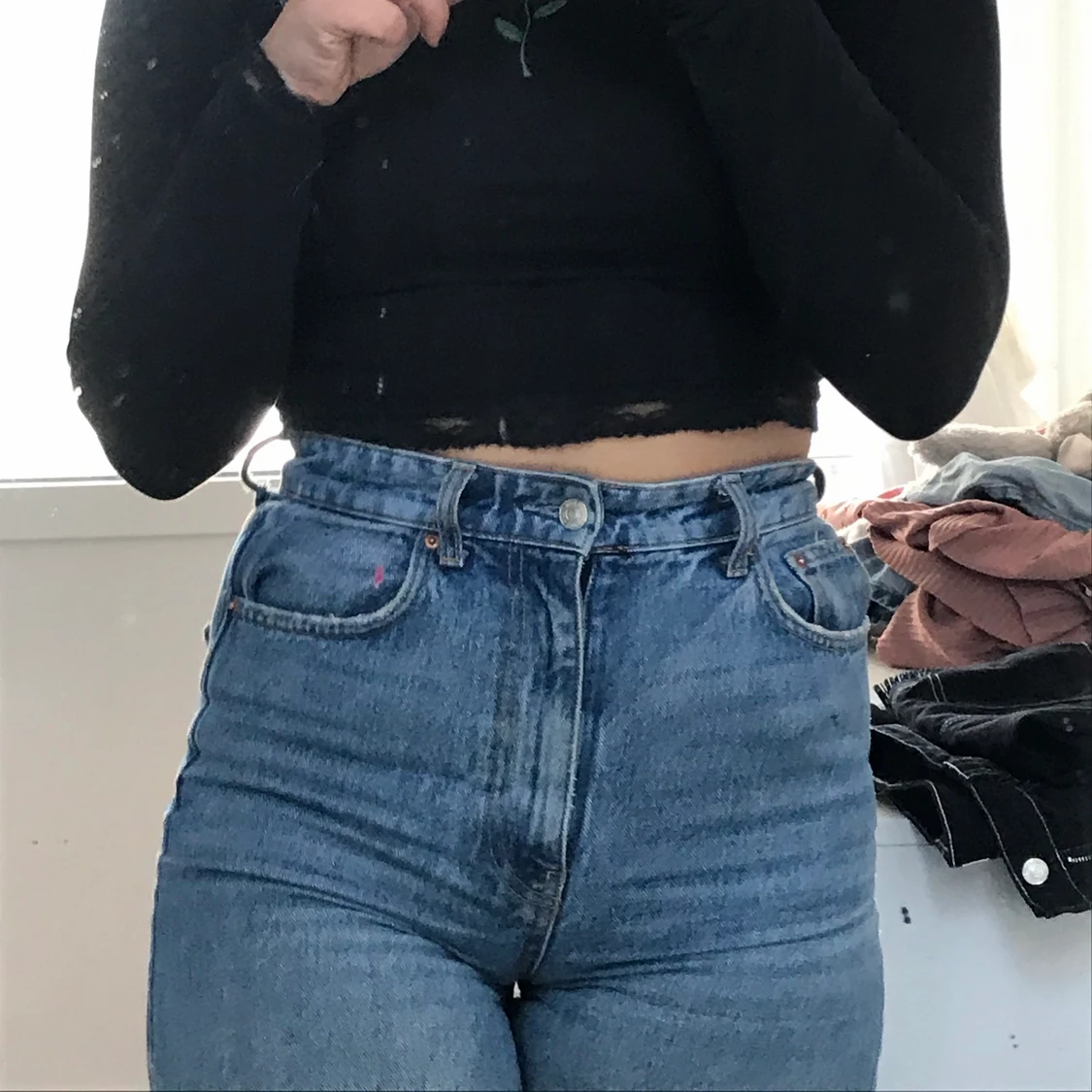 Flare jeans från Ginatricot strl 38  - 91