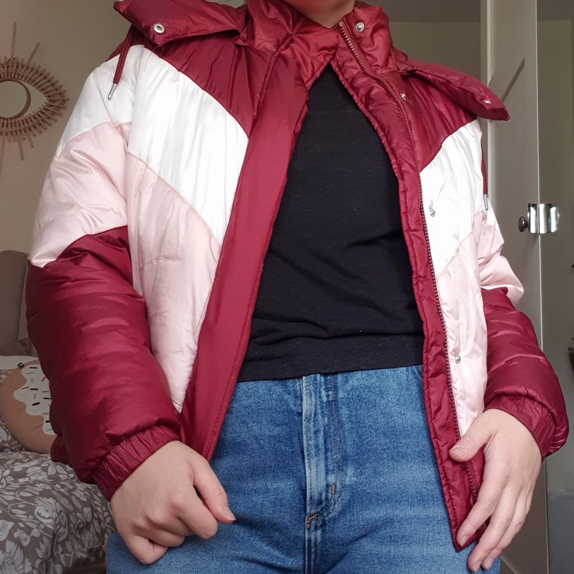 Rödrosa Höstjacka strl S