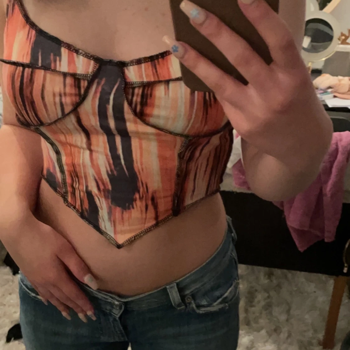 Mönstrat linne  - 90