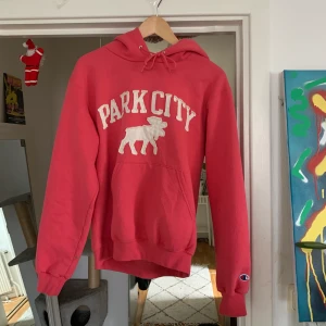 Champion hoodie S - Fett snygg rosa champion hoodie. Står "PARK CITY" på den vilket är ganska fränt.