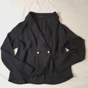 Blus med pärlor ZARA - Superfin! Med spets vid V-kragen