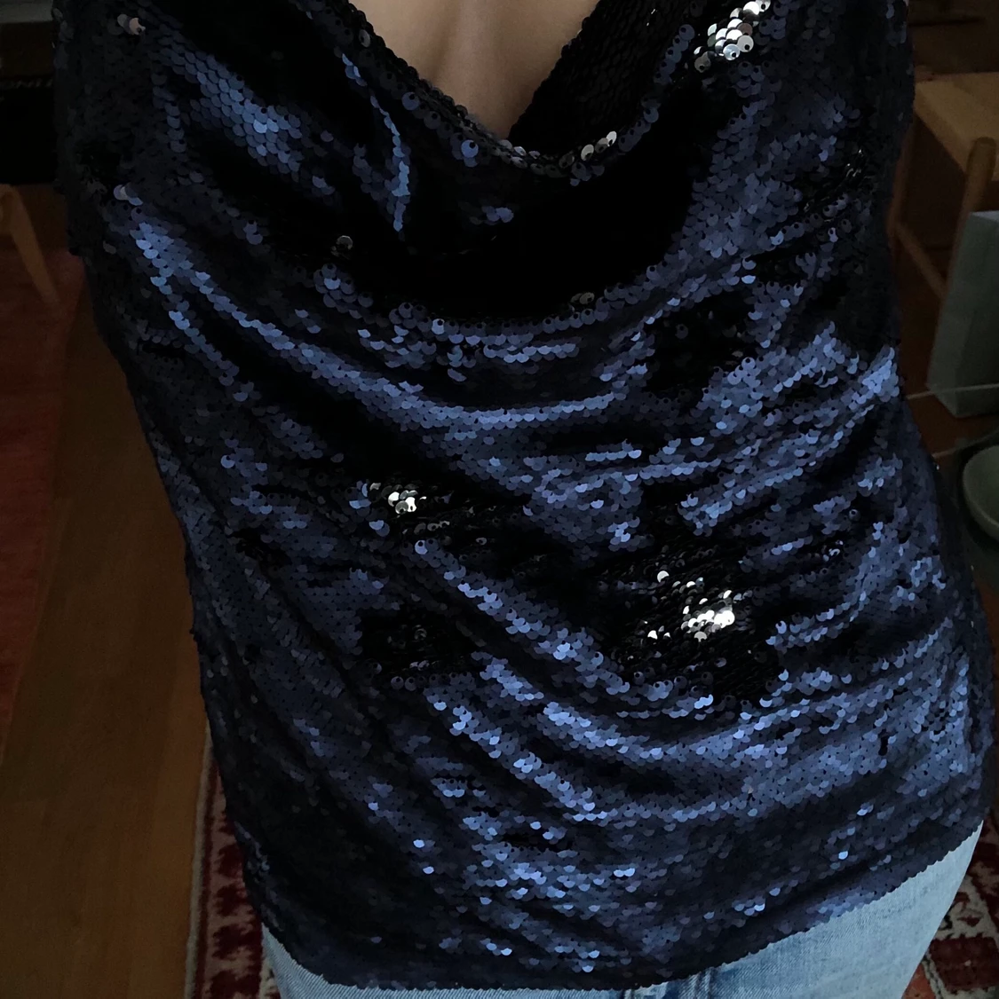 Paljett fest topp - 90